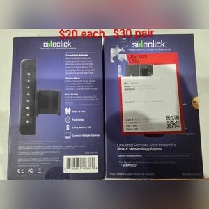 Black Universal Remote Attachment for Roku